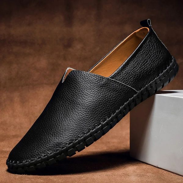 lars | heren slip-on loafers zwart