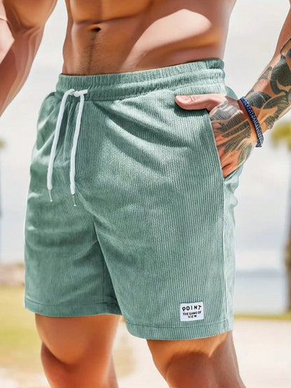 daan | heren casual shorts met kordelzug