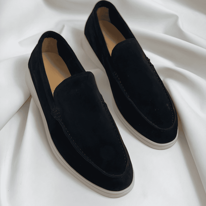 lars | heren slip-on loafers minimalistisch zwart