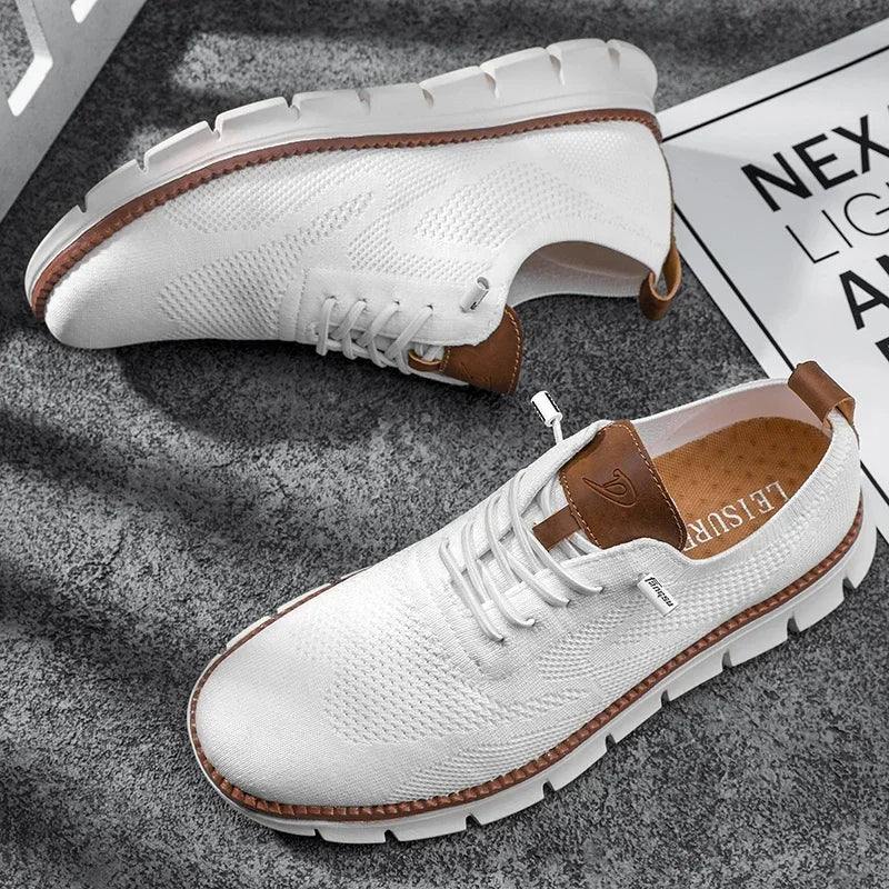 bas | heren leren schoenen met ademende voering