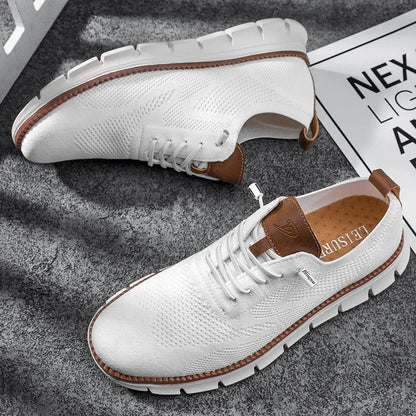 bas | heren leren schoenen met ademende voering