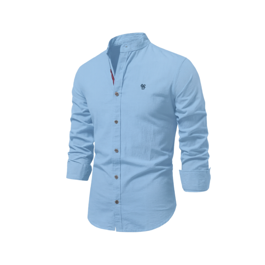 lars | heren casual overhemd met knopen lichtblauw