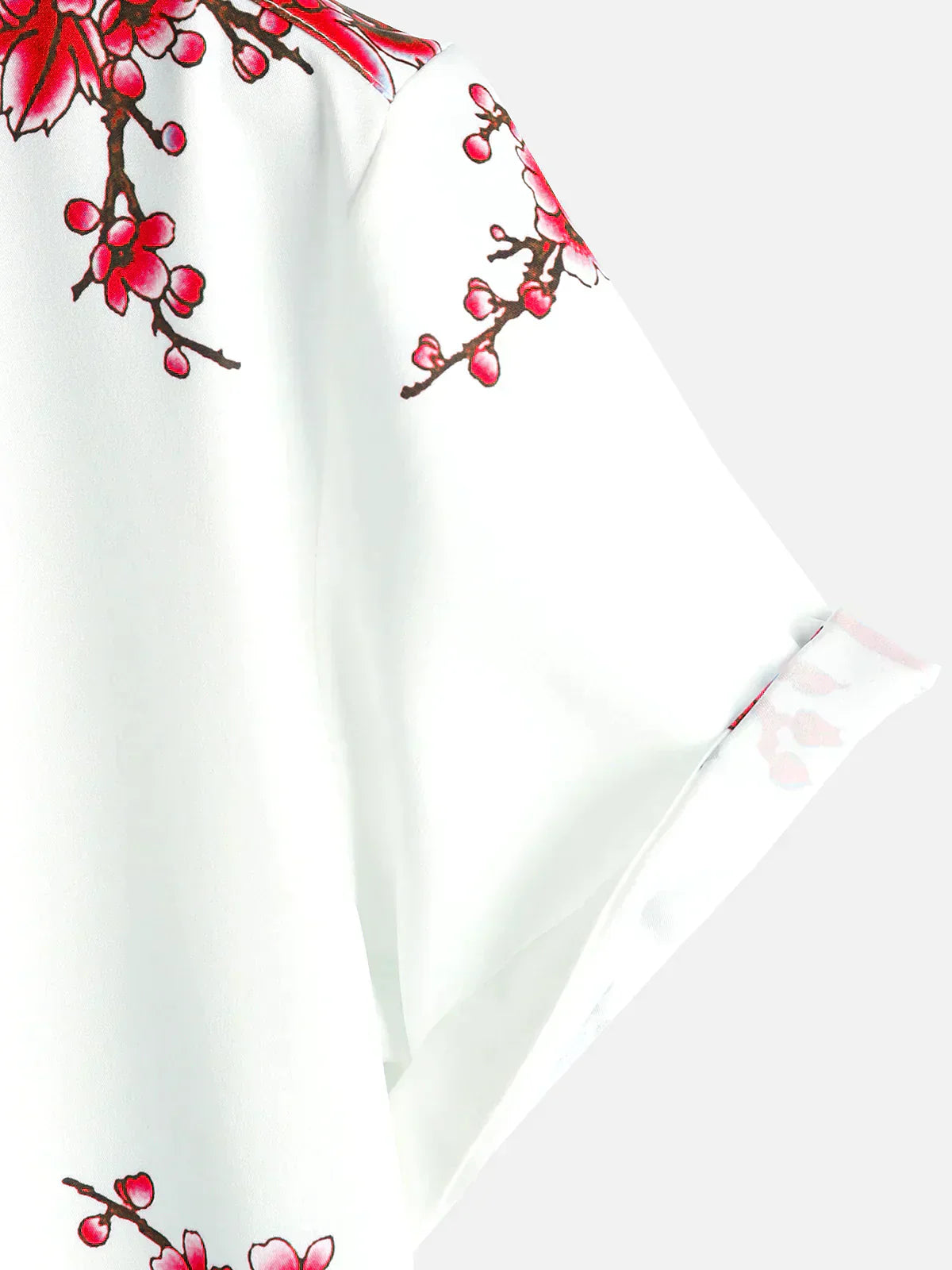 milan | zomeroverhemd korte mouw wit bloemenprint