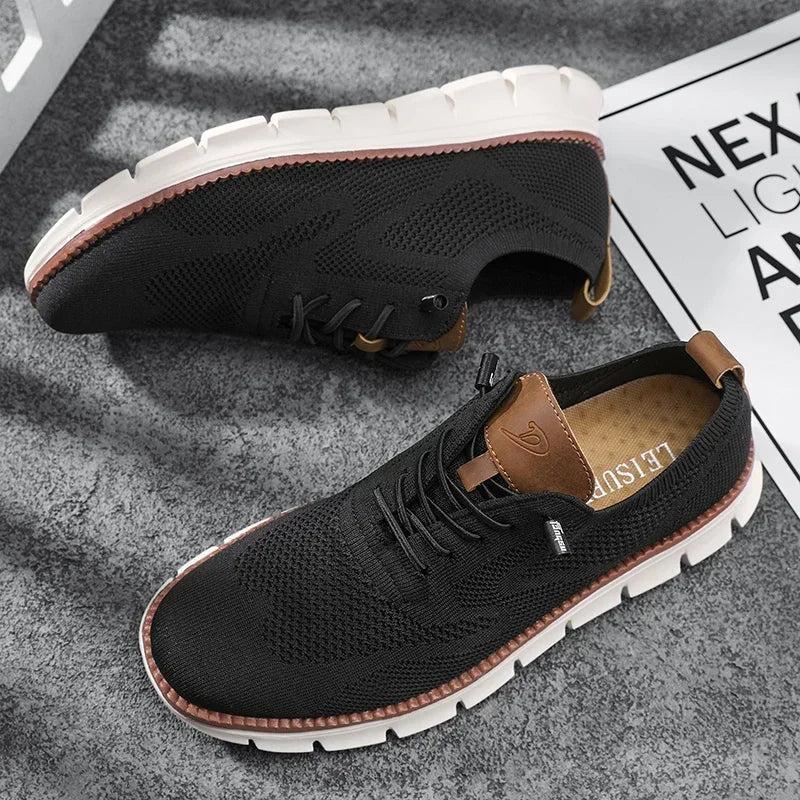 bas | heren leren schoenen met ademende voering