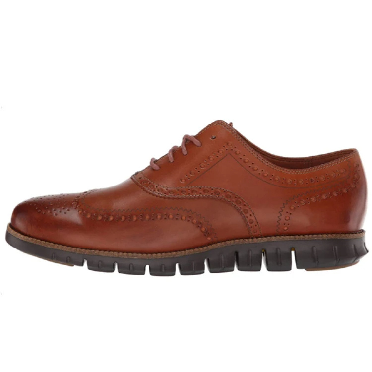 floris | heren brogue veterschoen met vleugelpunt bruin