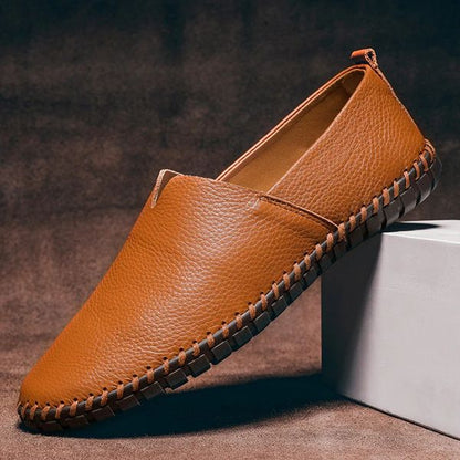 lars | heren slip-on loafers karamel