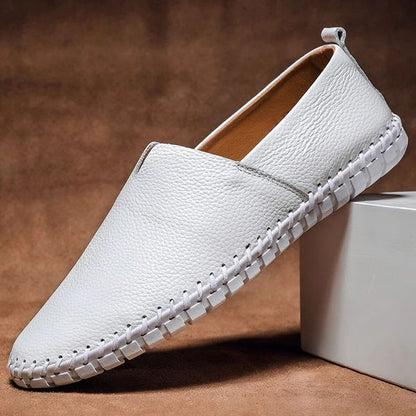 lars | heren slip-on loafers wit
