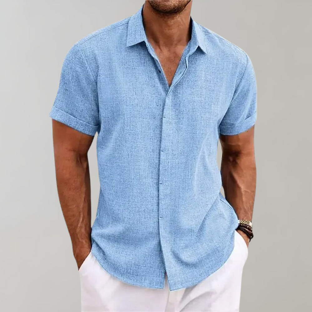 daan | relaxed fit zomerhemd korte mouwen