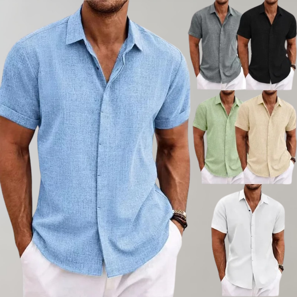 daan | relaxed fit zomerhemd korte mouwen
