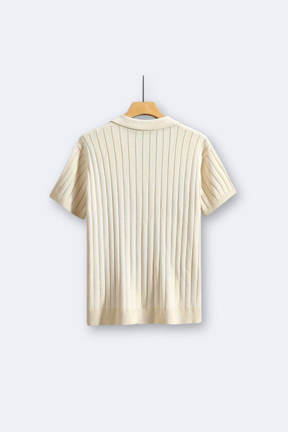 milan | gebreid shirt korte mouw