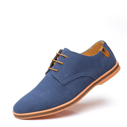 finn | suède veterschoenen blauw