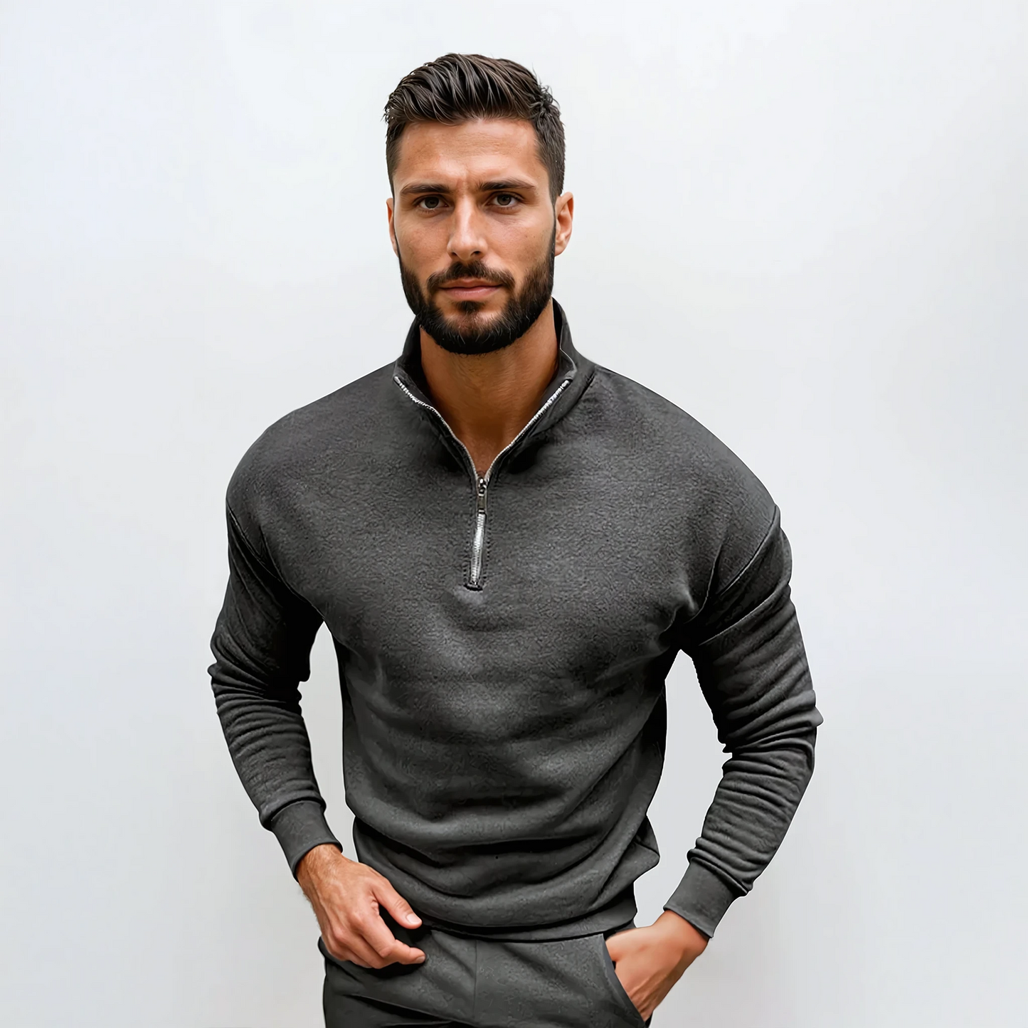 milan | heren half-zip trui