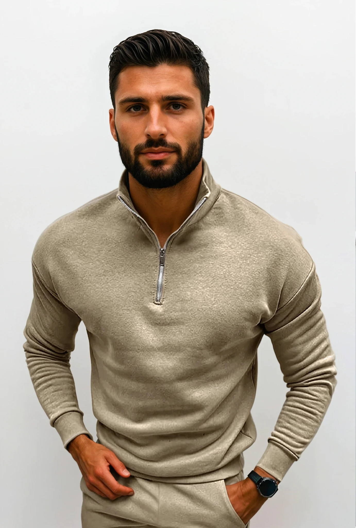 milan | heren half-zip trui