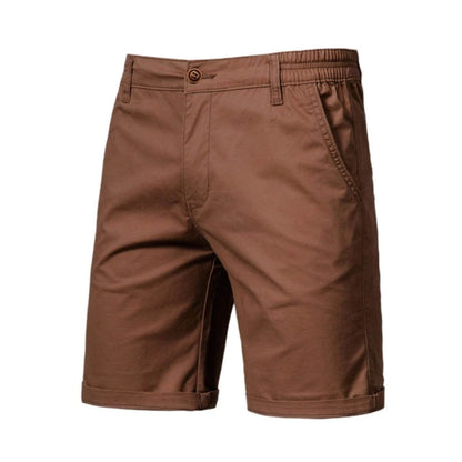 milan | heren smart-casual shorts slim fit bruin