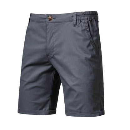 milan | heren smart-casual shorts slim fit grijs