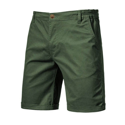 milan | heren smart-casual shorts slim fit groen