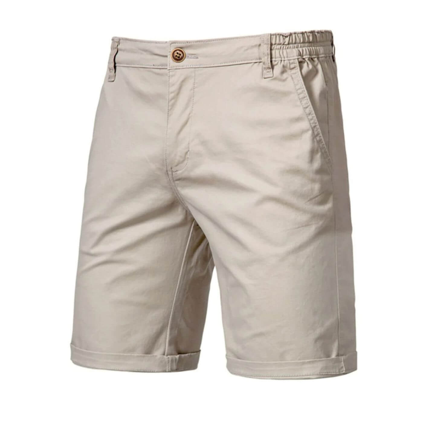 milan | heren smart-casual shorts slim fit beige