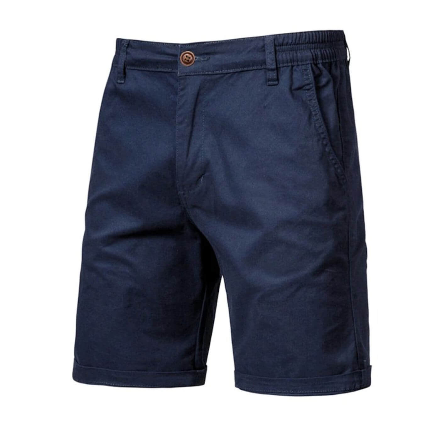 milan | heren smart-casual shorts slim fit marineblauw