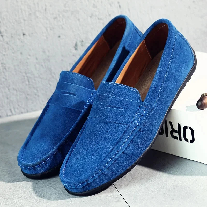 lars | heren penny loafers donkerblauw
