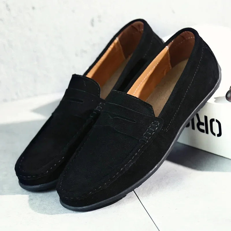 lars | heren penny loafers zwart