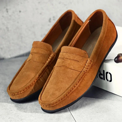 lars | heren penny loafers bruin