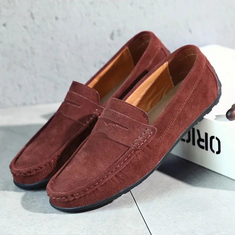 lars | heren penny loafers rood