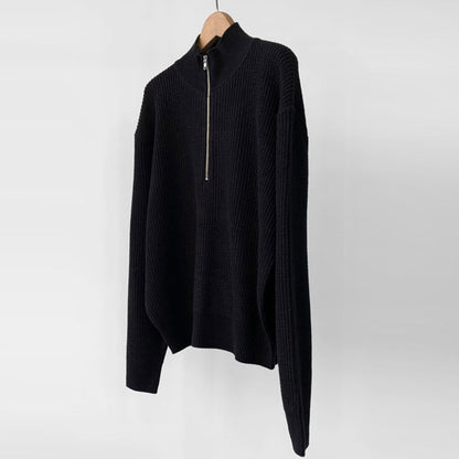 levi | herentrui met hoge kraag zwart