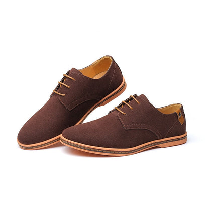 finn | suède veterschoenen bruin