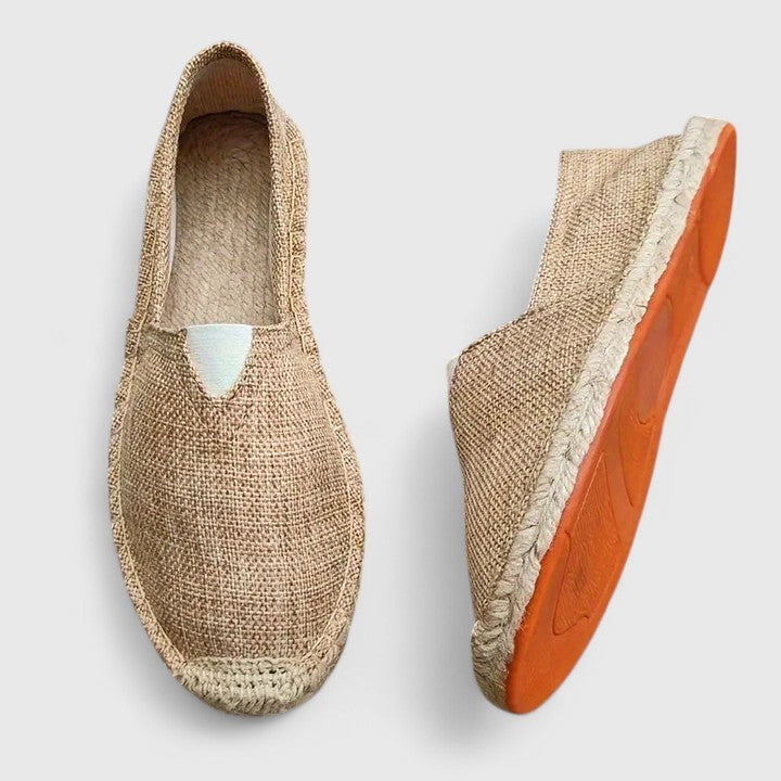 finn | heren espadrilles strandstijl bruin
