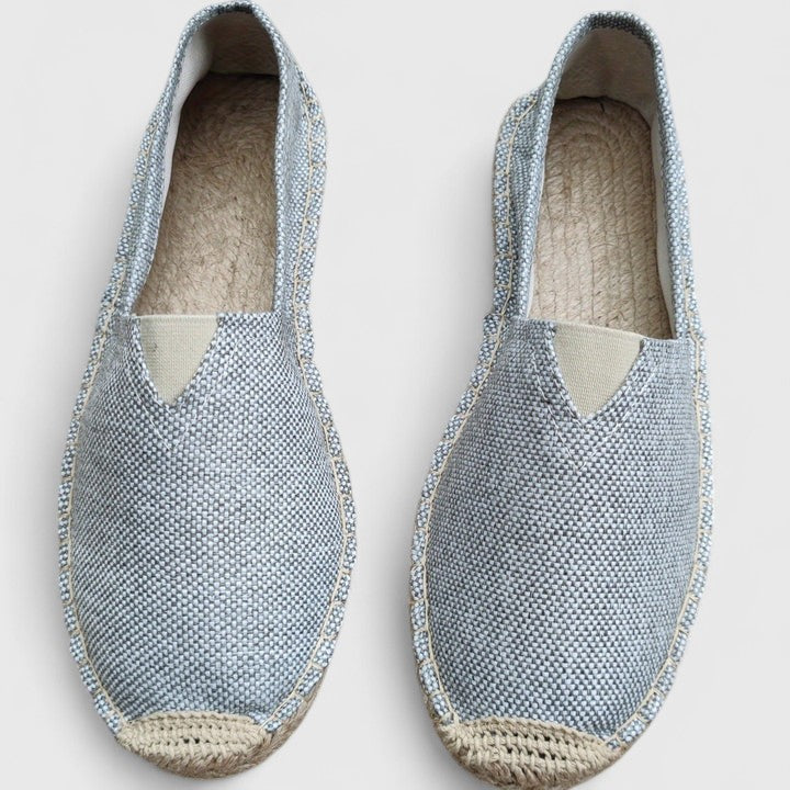 finn | heren espadrilles strandstijl grijs