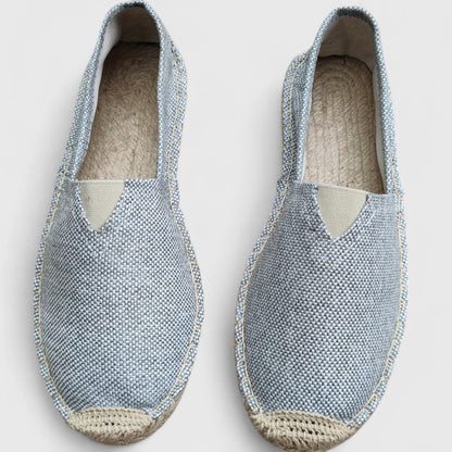 finn | heren espadrilles strandstijl grijs