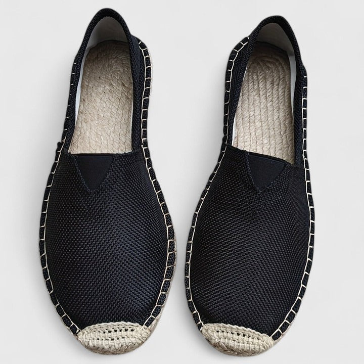 finn | heren espadrilles strandstijl zwart