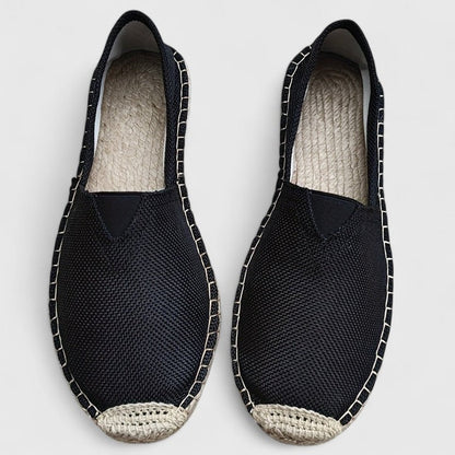 finn | heren espadrilles strandstijl zwart