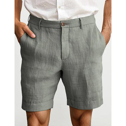 milan | heren linnen chino short