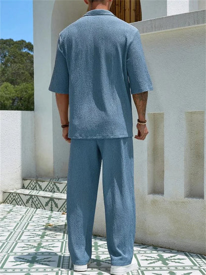 lars | comfort set met asymmetrische cardigan