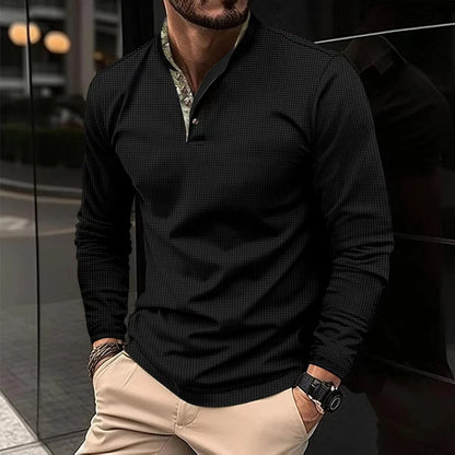 hugo | heren longsleeve polo zwart