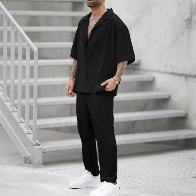 finn | oversized linnen zomerset zwart