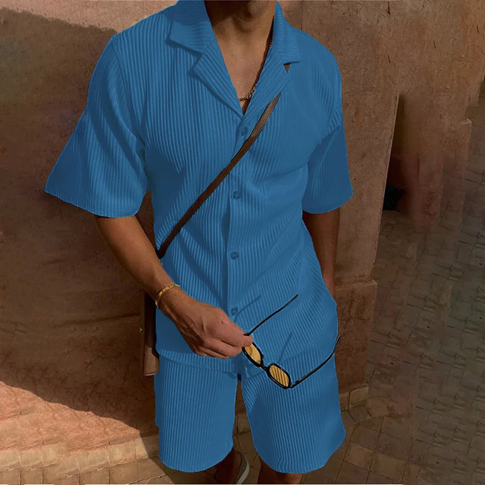 lars | oversized zomer t-shirt blauw