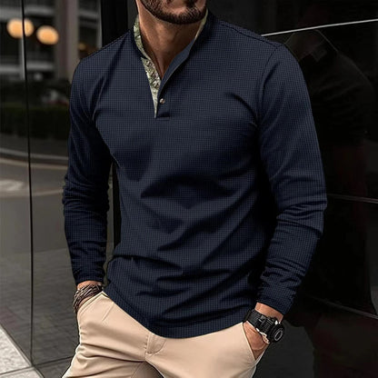 hugo | heren longsleeve polo marineblauw