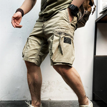 daan | heren cargo shorts met kordelzug