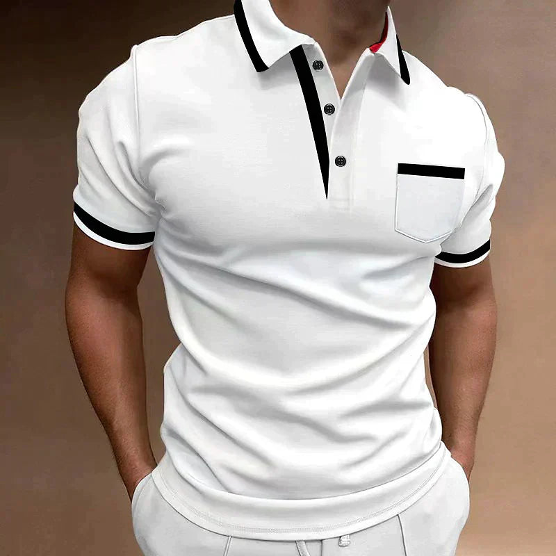 lars | klassieke heren polo wit