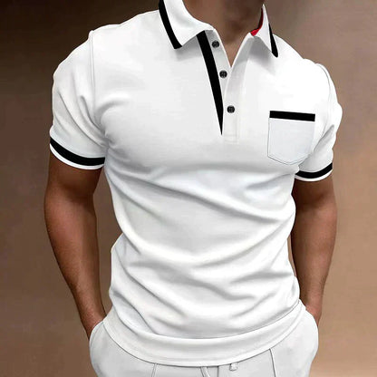lars | klassieke heren polo wit