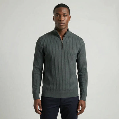 Milan | Geribde Half-Zip Trui