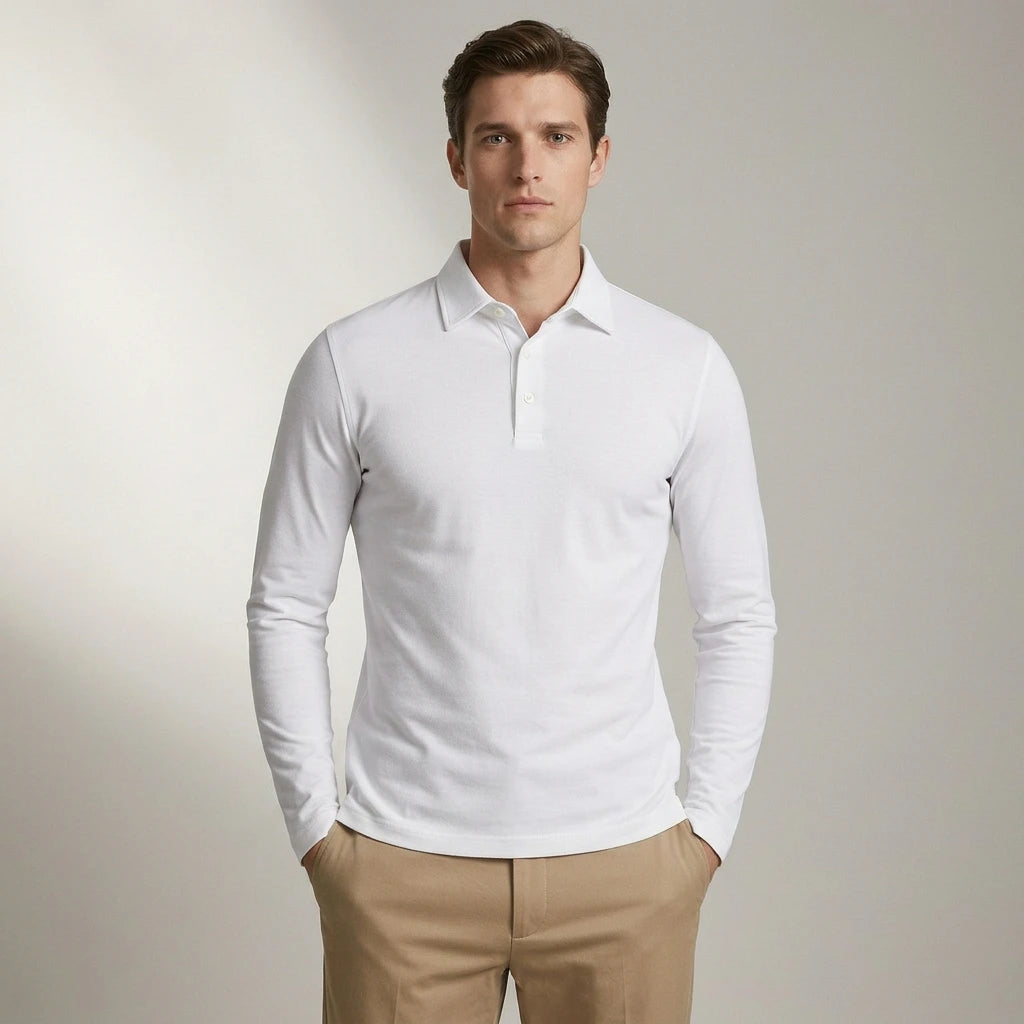 Victor | Klassieke Polo met Lange Mouwen