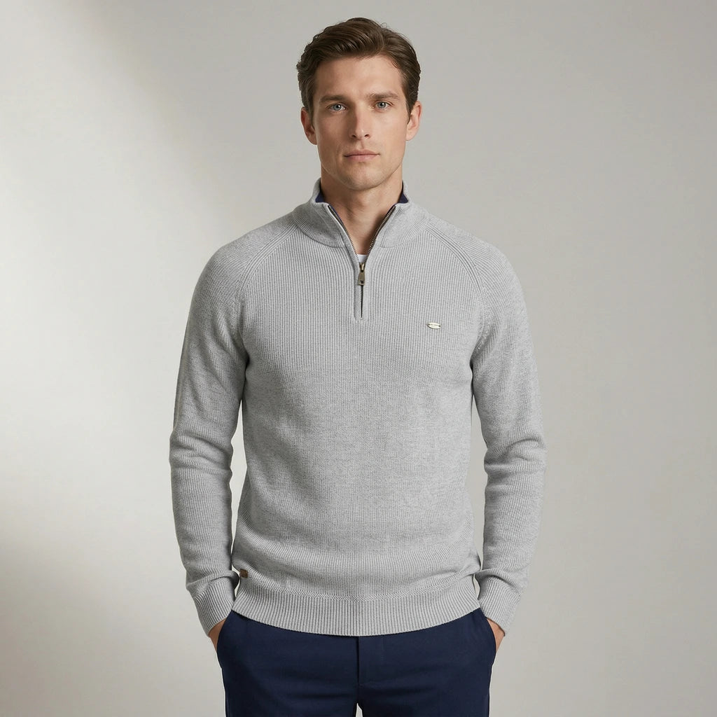 Timo | Gebreide Half-Zip Trui