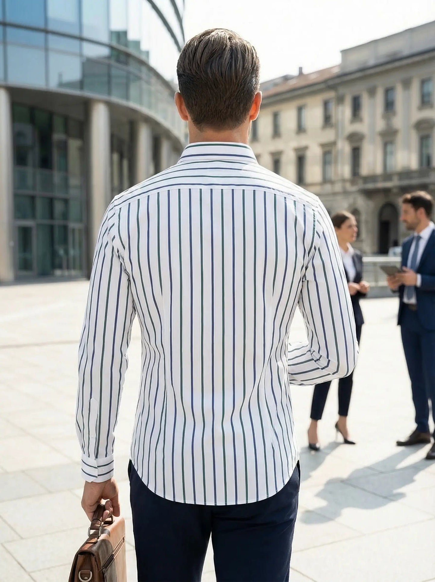 sem | gestreept slim fit overhemd