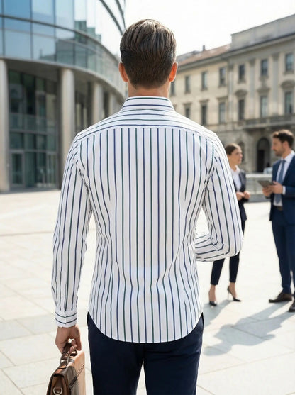 sem | gestreept slim fit overhemd