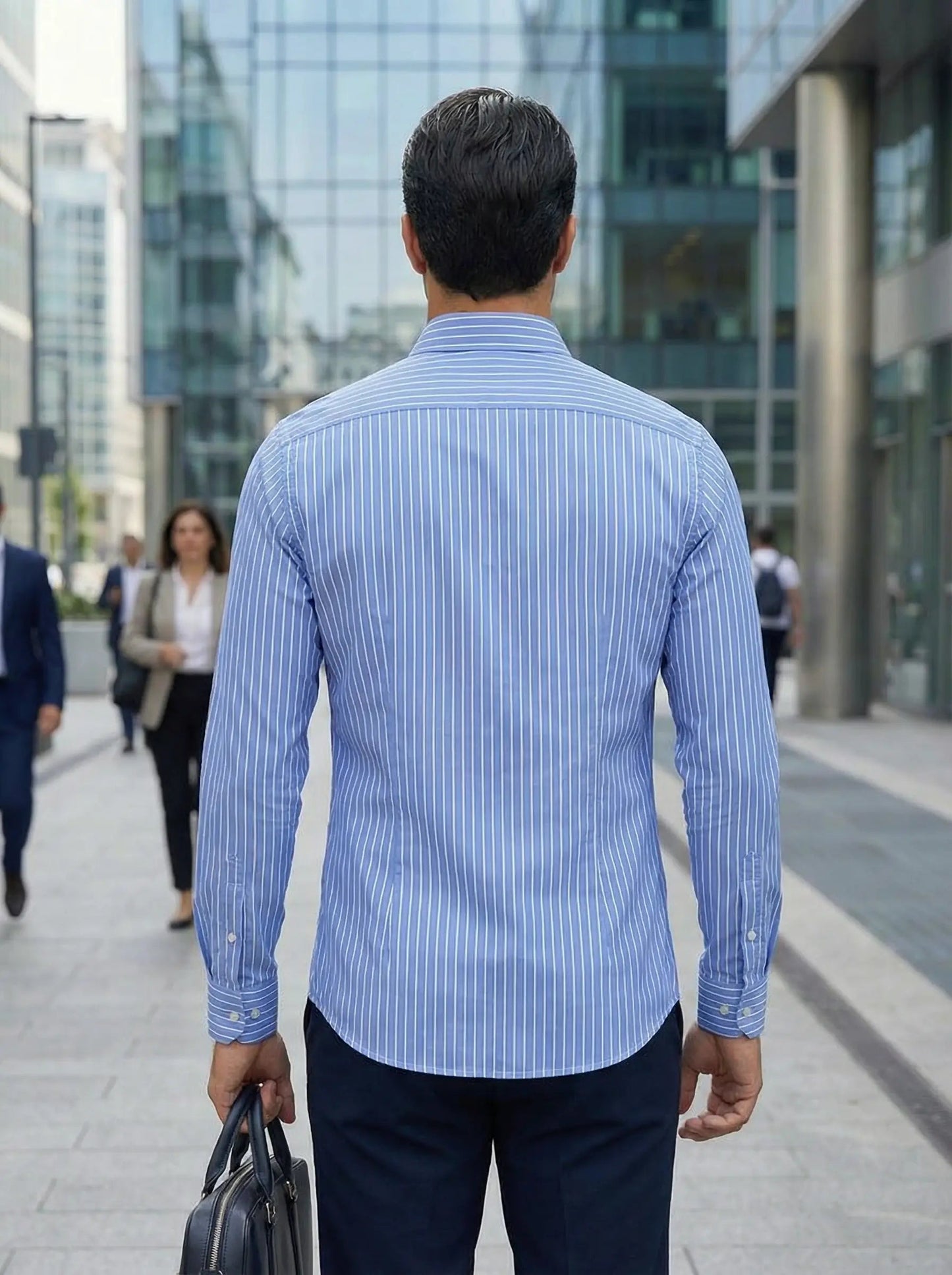 sem | gestreept slim fit overhemd