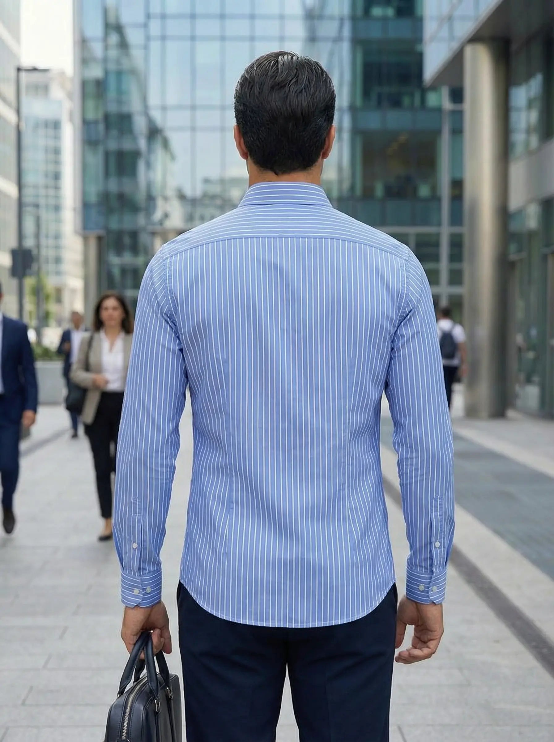 sem | gestreept slim fit overhemd