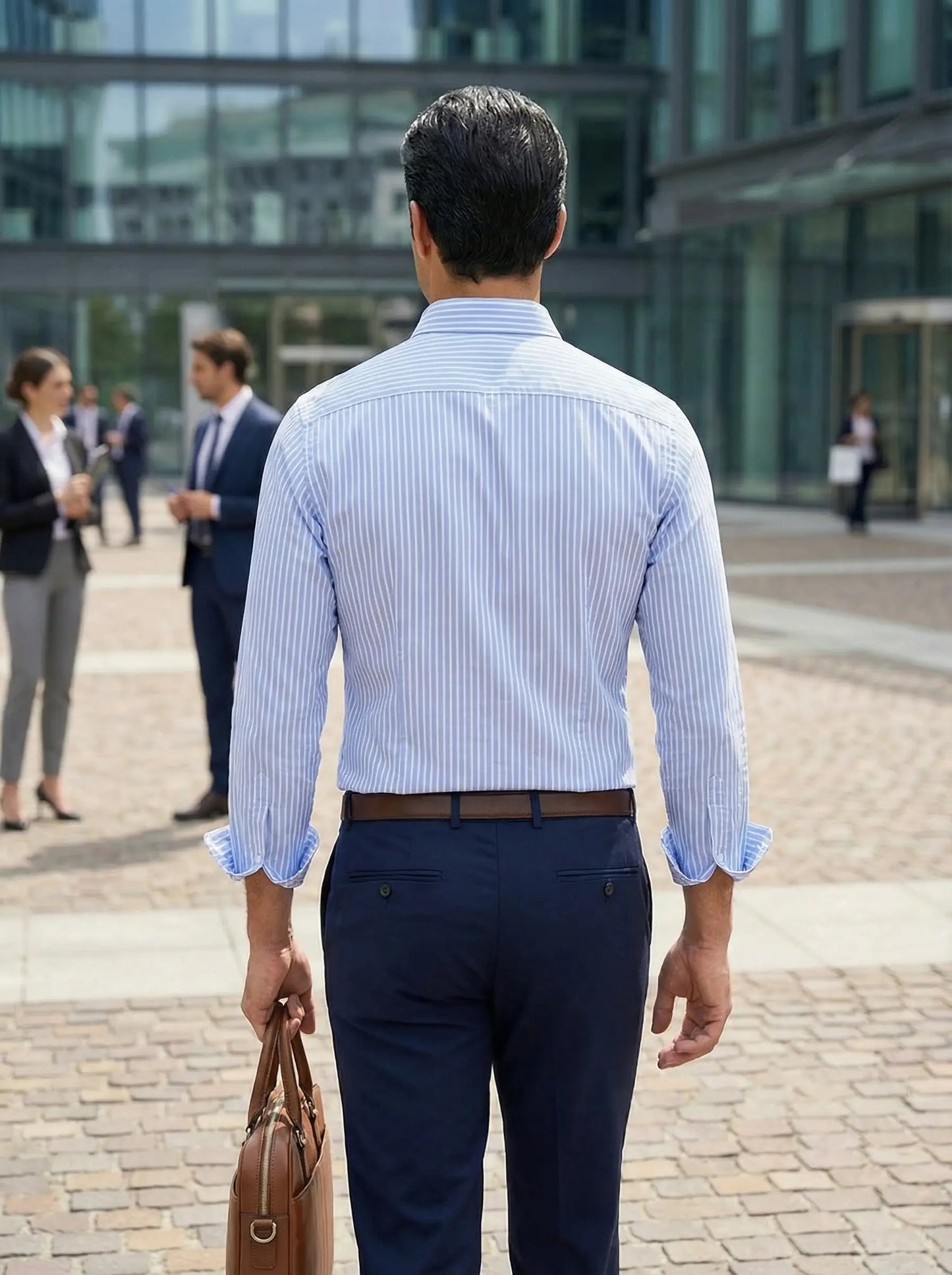 sem | gestreept slim fit overhemd